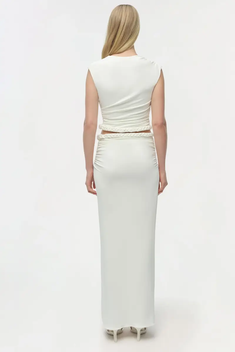 Simkhai Juna Draped Jersey Midi Skirt | Thumbnail 7 Simkhai Juna Draped Jersey Midi Skirt | Thumbnail 7