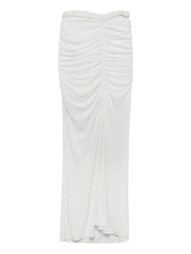 Juna Draped Jersey Midi Skirt Juna Draped Jersey Midi Skirt