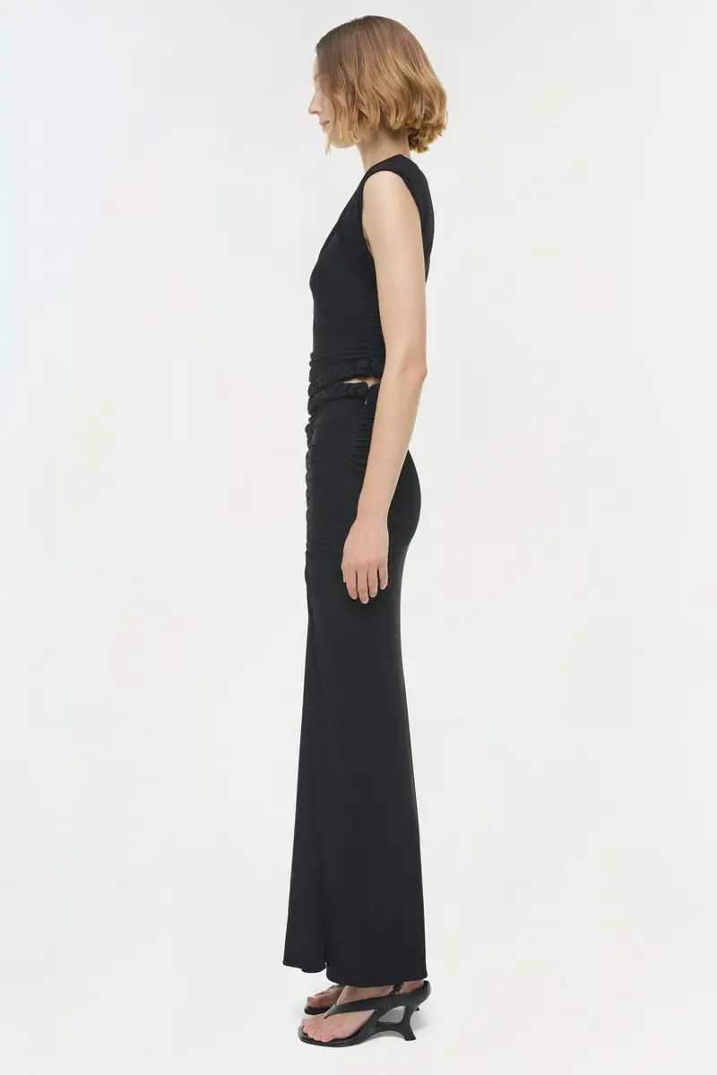 Simkhai Juna Draped Jersey Midi Skirt | Thumbnail 4 Simkhai Juna Draped Jersey Midi Skirt | Thumbnail 4