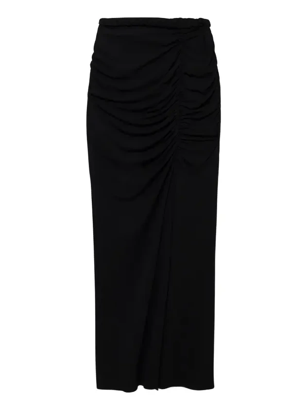 Juna Draped Jersey Midi Skirt Juna Draped Jersey Midi Skirt