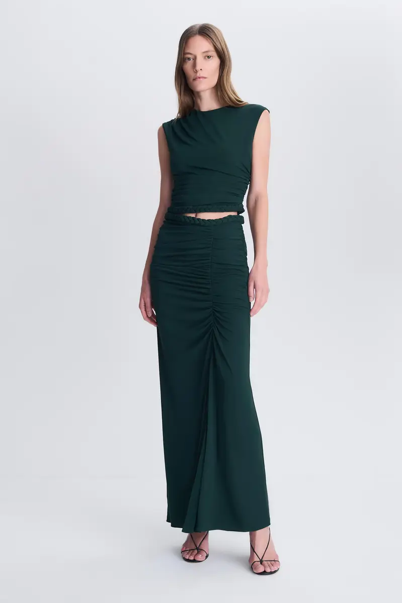 Simkhai Juna Draped Jersey Midi Skirt | Thumbnail 4 Simkhai Juna Draped Jersey Midi Skirt | Thumbnail 4