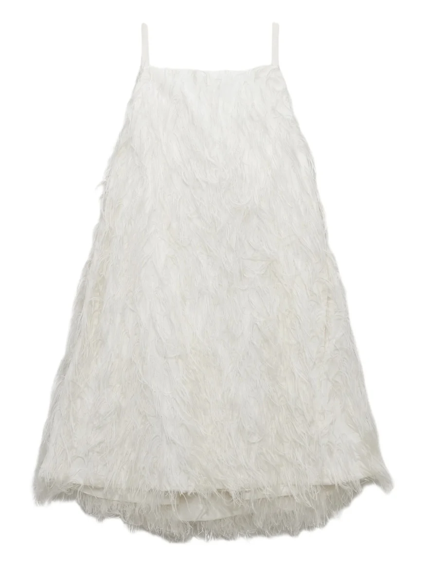 Kalla Fringe Jacquard Mini Dress