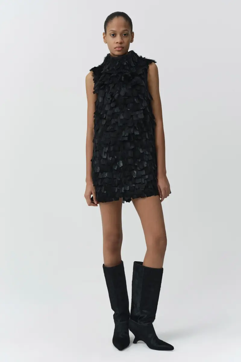 Simkhai Karlene Feather Mini Dress | Thumbnail 7 Simkhai Karlene Feather Mini Dress | Thumbnail 7