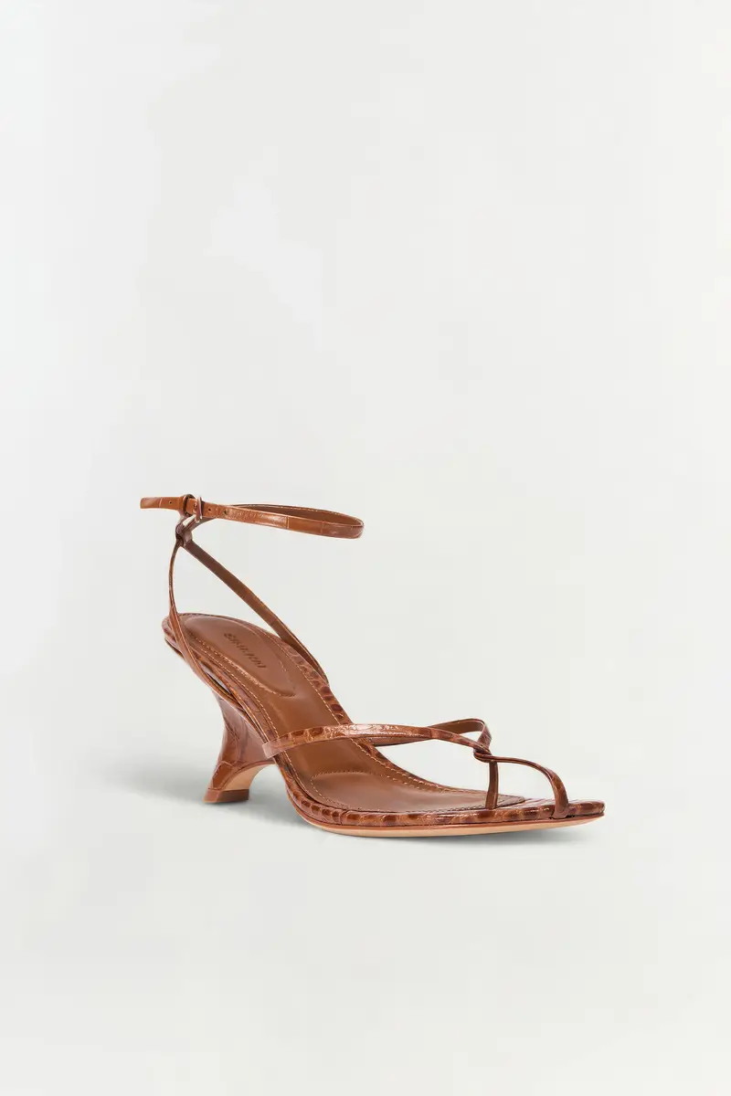 Simkhai Kelsey Leather Strappy Wedge | Thumbnail 2 Simkhai Kelsey Leather Strappy Wedge | Thumbnail 2
