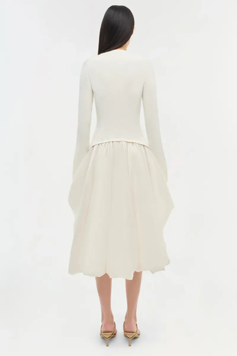 Simkhai Kenlie Taffeta Knit Midi Dress | Thumbnail 5