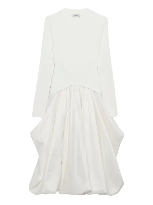 Kenlie Taffeta Knit Midi Dress
