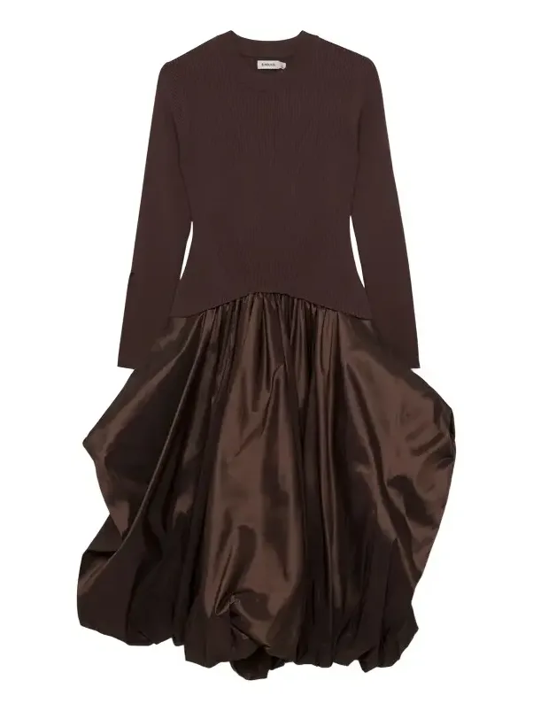 Simkhai Kenlie Taffeta Knit Midi Dress