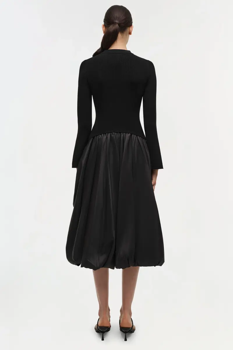 Simkhai Kenlie Taffeta Knit Midi Dress | Thumbnail 3 Simkhai Kenlie Taffeta Knit Midi Dress | Thumbnail 3