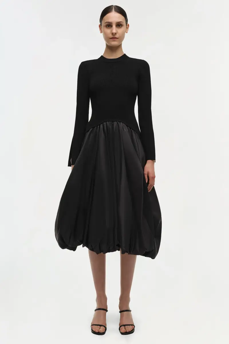 Simkhai Kenlie Taffeta Knit Midi Dress | Thumbnail 5 Simkhai Kenlie Taffeta Knit Midi Dress | Thumbnail 5