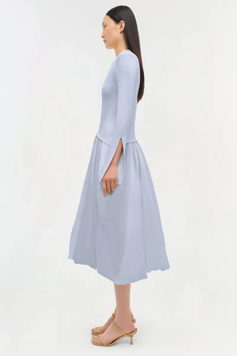 Simkhai Kenlie Taffeta Knit Midi Dress | Thumbnail 4 Simkhai Kenlie Taffeta Knit Midi Dress | Thumbnail 4