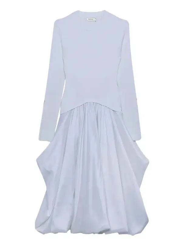 Kenlie Taffeta Knit Midi Dress Kenlie Taffeta Knit Midi Dress
