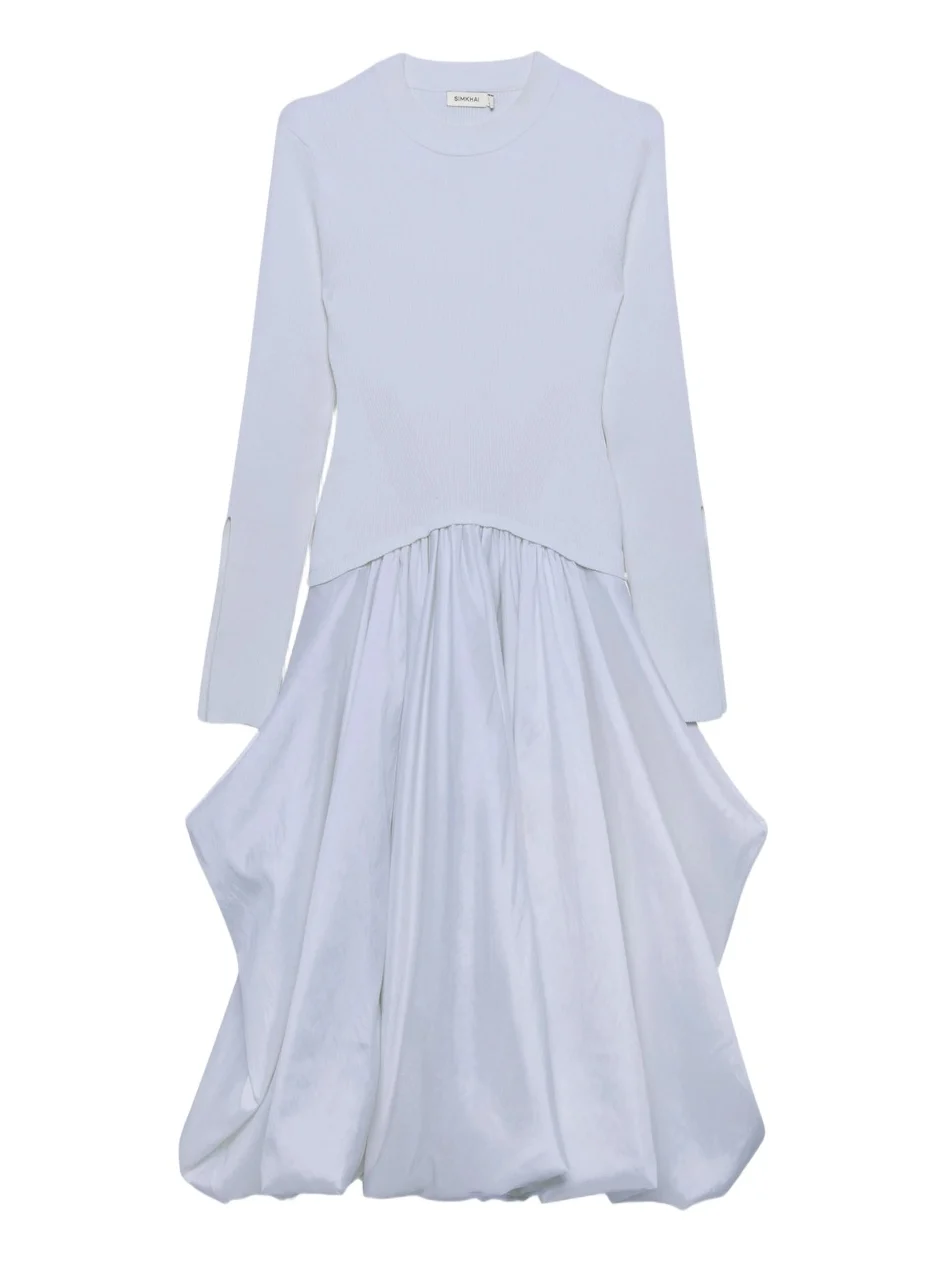 Simkhai Kenlie Taffeta Knit Midi Dress