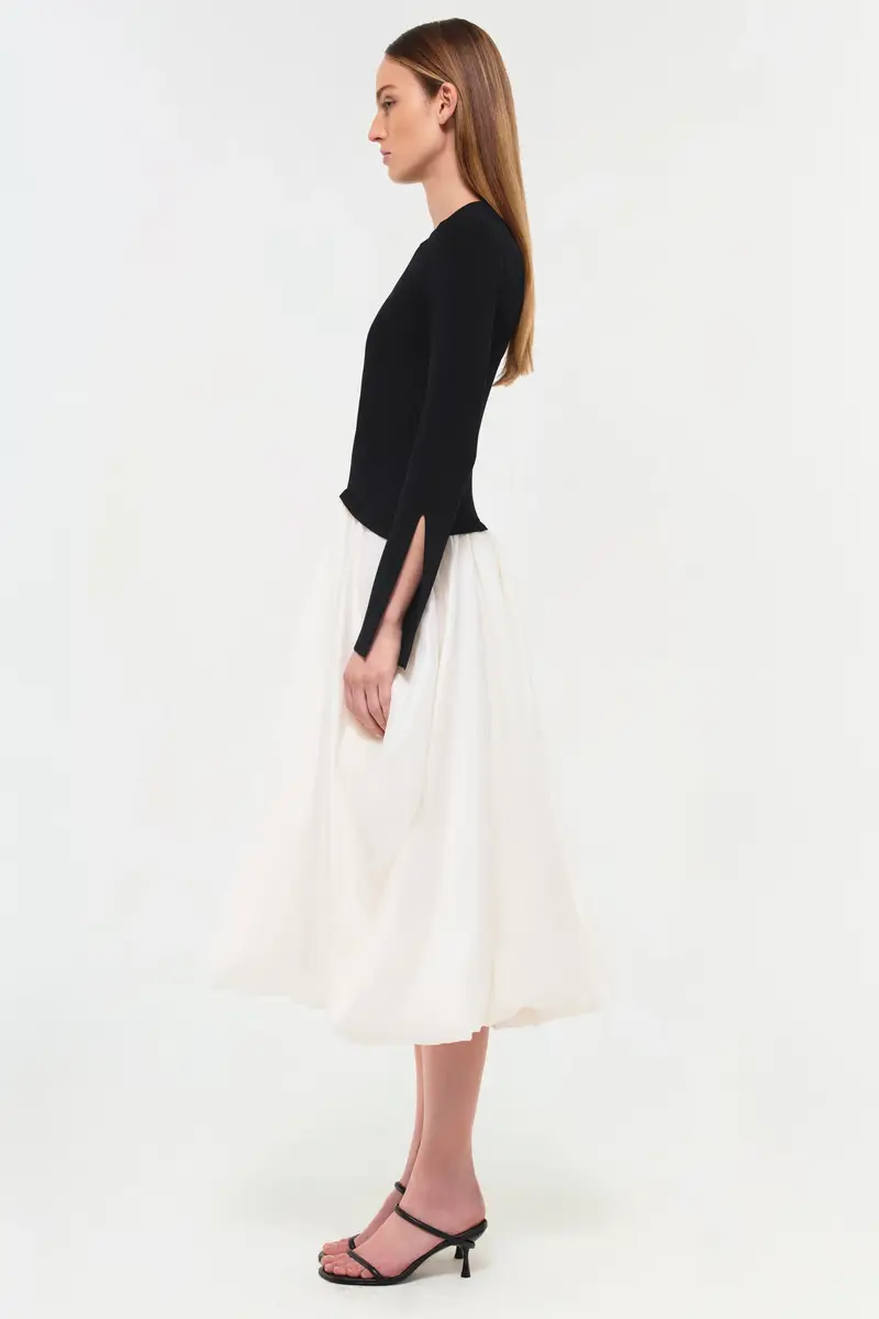 Simkhai Kenlie Taffeta Knit Midi Dress | Thumbnail 4 Simkhai Kenlie Taffeta Knit Midi Dress | Thumbnail 4
