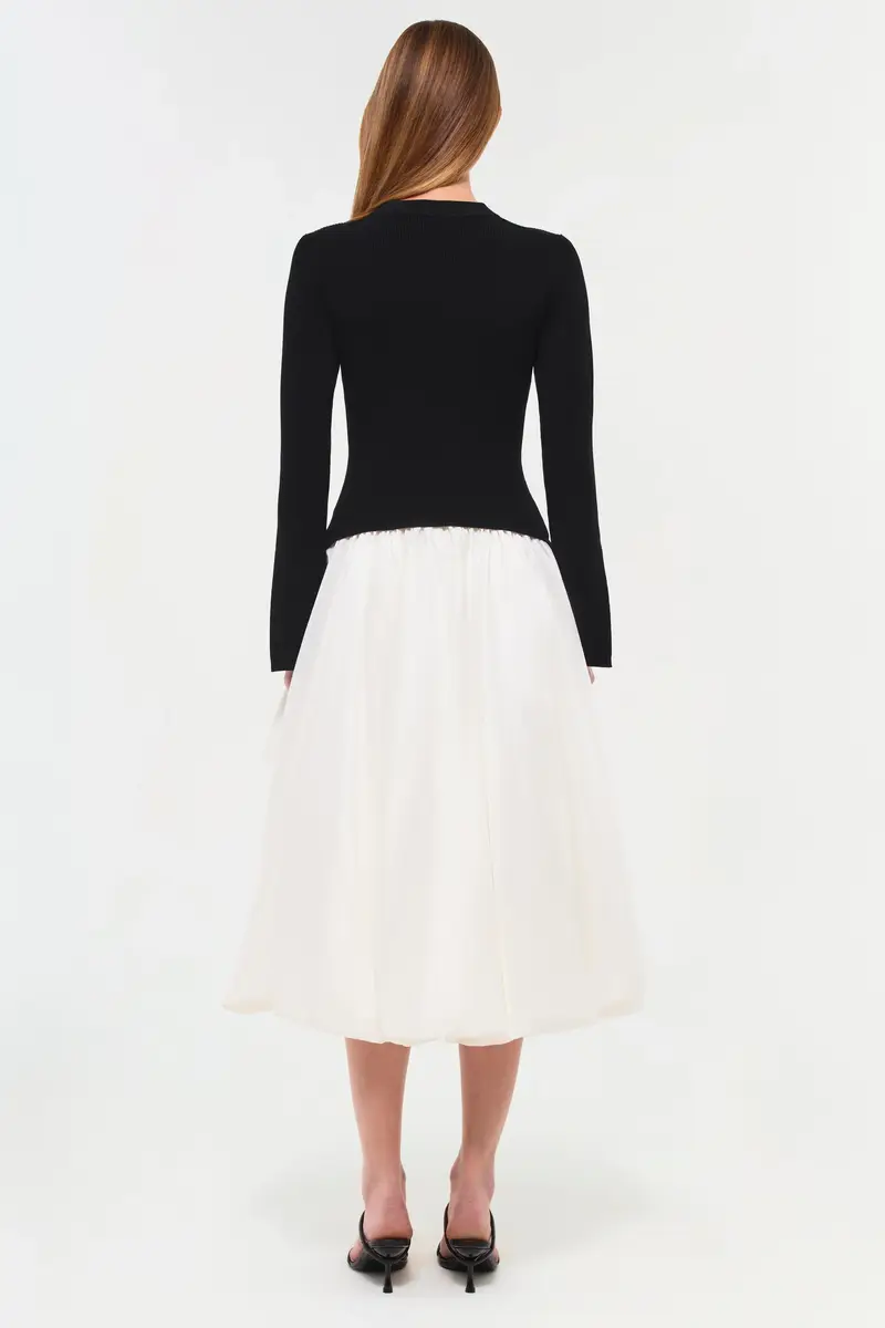 Simkhai Kenlie Taffeta Knit Midi Dress | Thumbnail 5 Simkhai Kenlie Taffeta Knit Midi Dress | Thumbnail 5