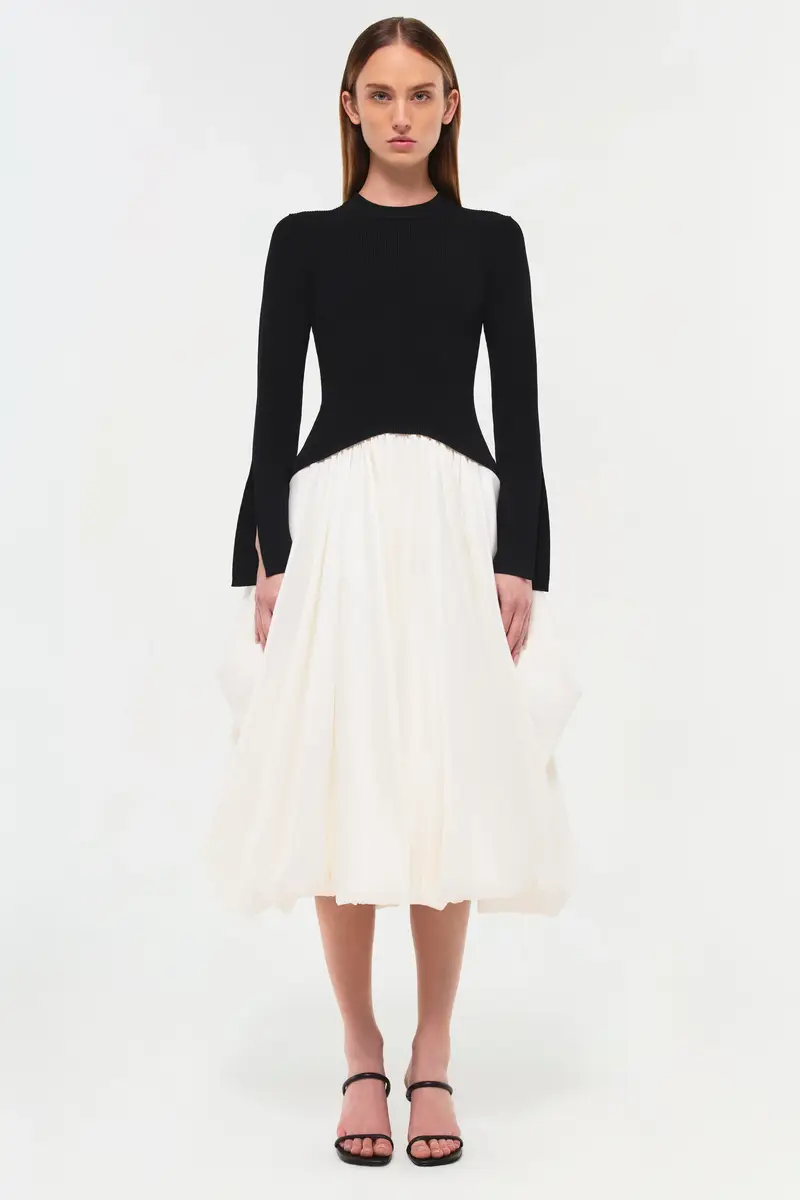 Simkhai Kenlie Taffeta Knit Midi Dress | Thumbnail 6 Simkhai Kenlie Taffeta Knit Midi Dress | Thumbnail 6