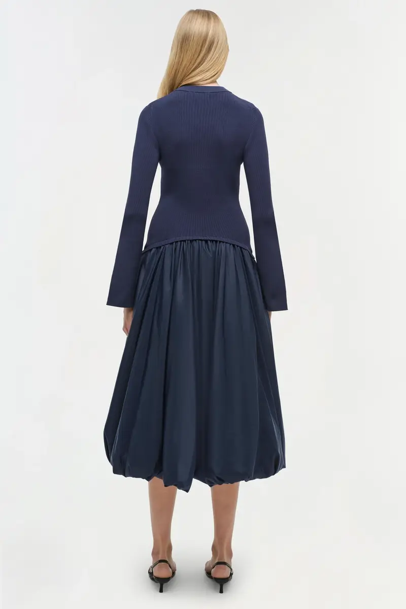 Simkhai Kenlie Taffeta Knit Midi Dress | Thumbnail 5 Simkhai Kenlie Taffeta Knit Midi Dress | Thumbnail 5