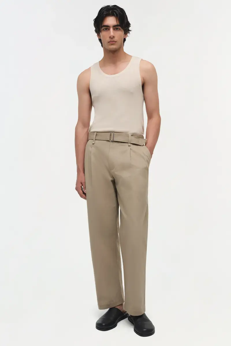 Simkhai Kent Twill Pleated Pants | Thumbnail 3 Simkhai Kent Twill Pleated Pants | Thumbnail 3