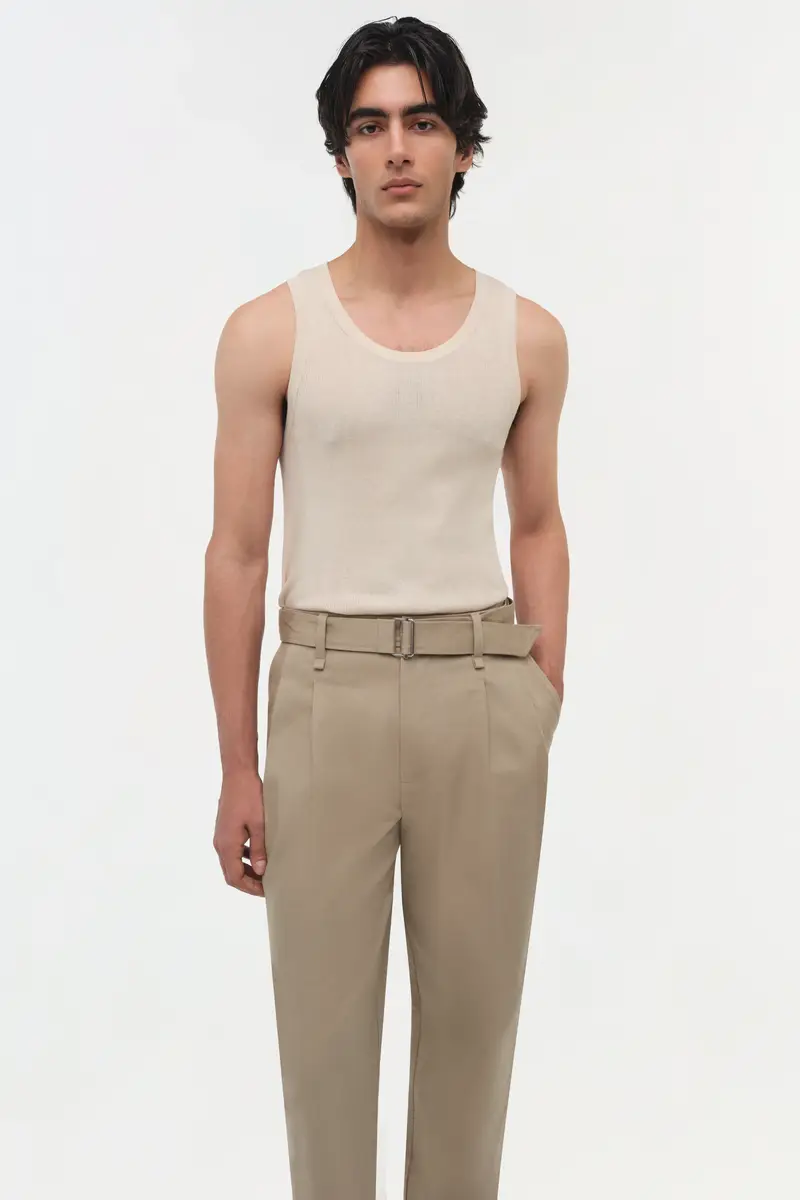 Simkhai Kent Twill Pleated Pants | Thumbnail 4 Simkhai Kent Twill Pleated Pants | Thumbnail 4