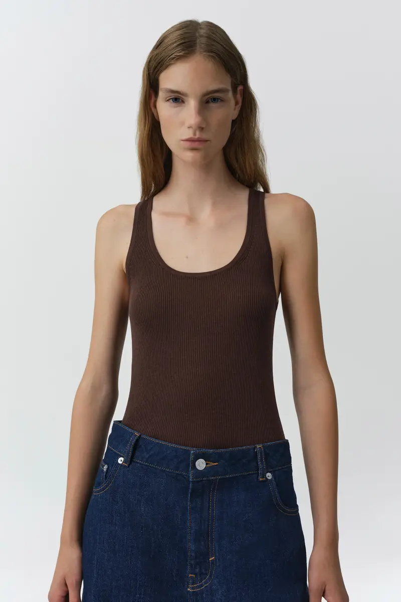 Simkhai Kioni Silk Cashmere Tank | Thumbnail 3 Simkhai Kioni Silk Cashmere Tank | Thumbnail 3