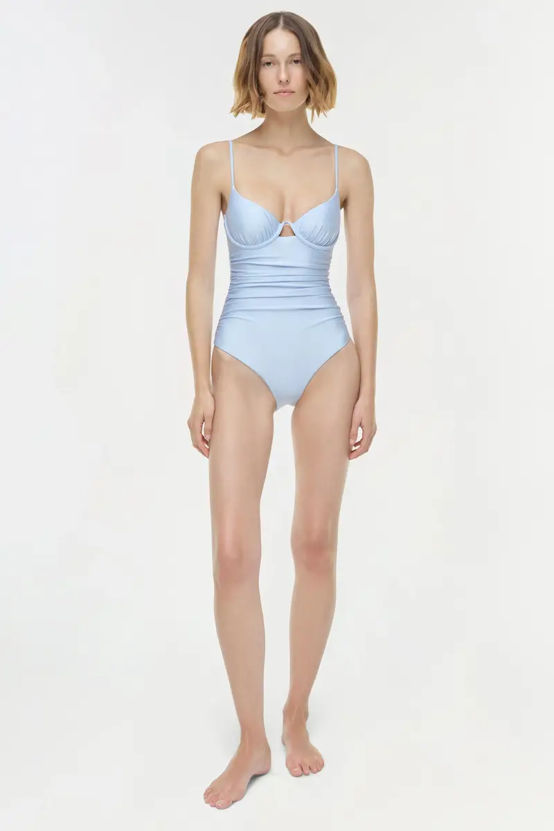Simkhai Laine Ruched One Piece | Thumbnail 2 Simkhai Laine Ruched One Piece | Thumbnail 2