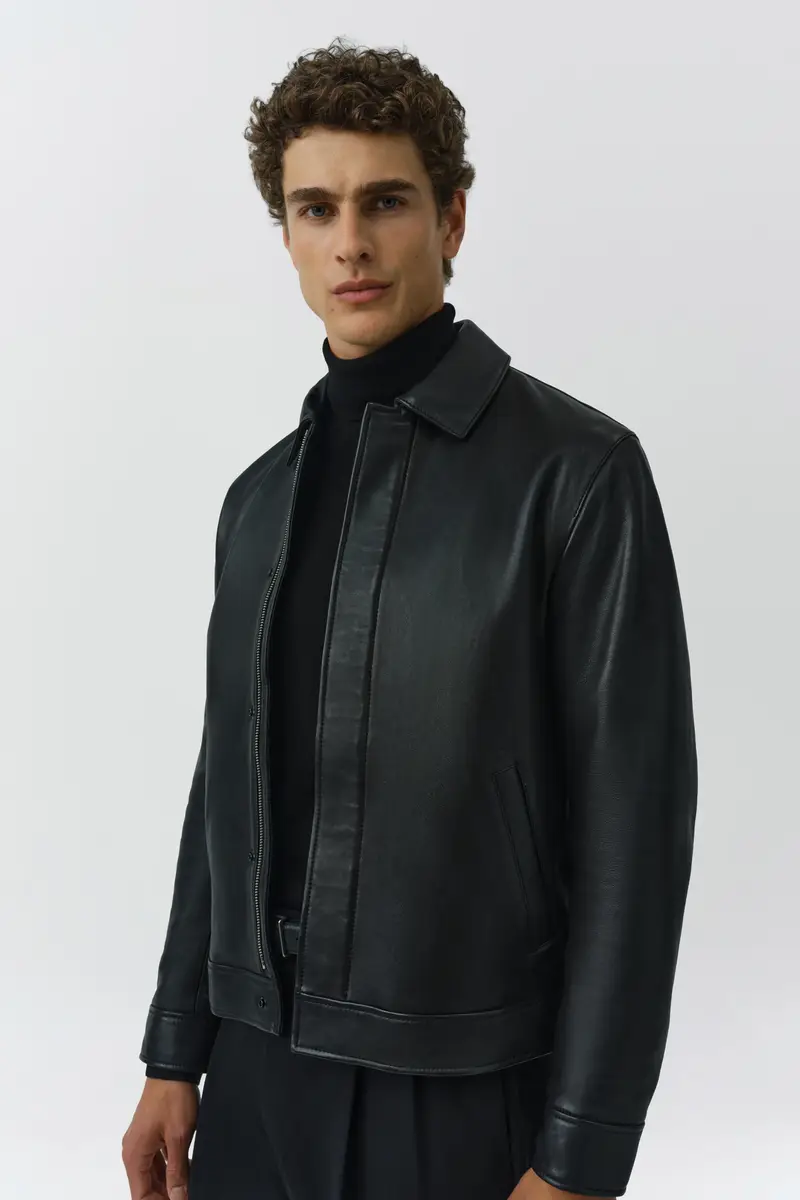 Simkhai Landon Leather Jacket | Thumbnail 4