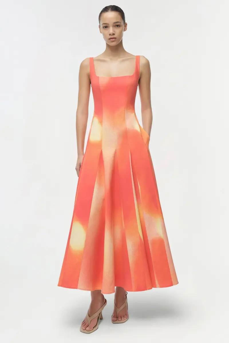 Simkhai Lara Midi Dress | Thumbnail 2 Simkhai Lara Midi Dress | Thumbnail 2
