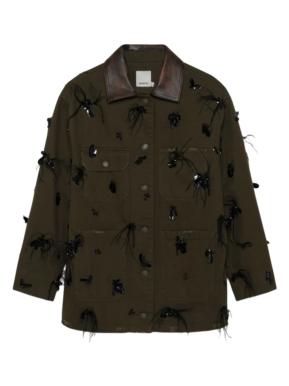 Simkhai Larz Embellished Denim Jacket