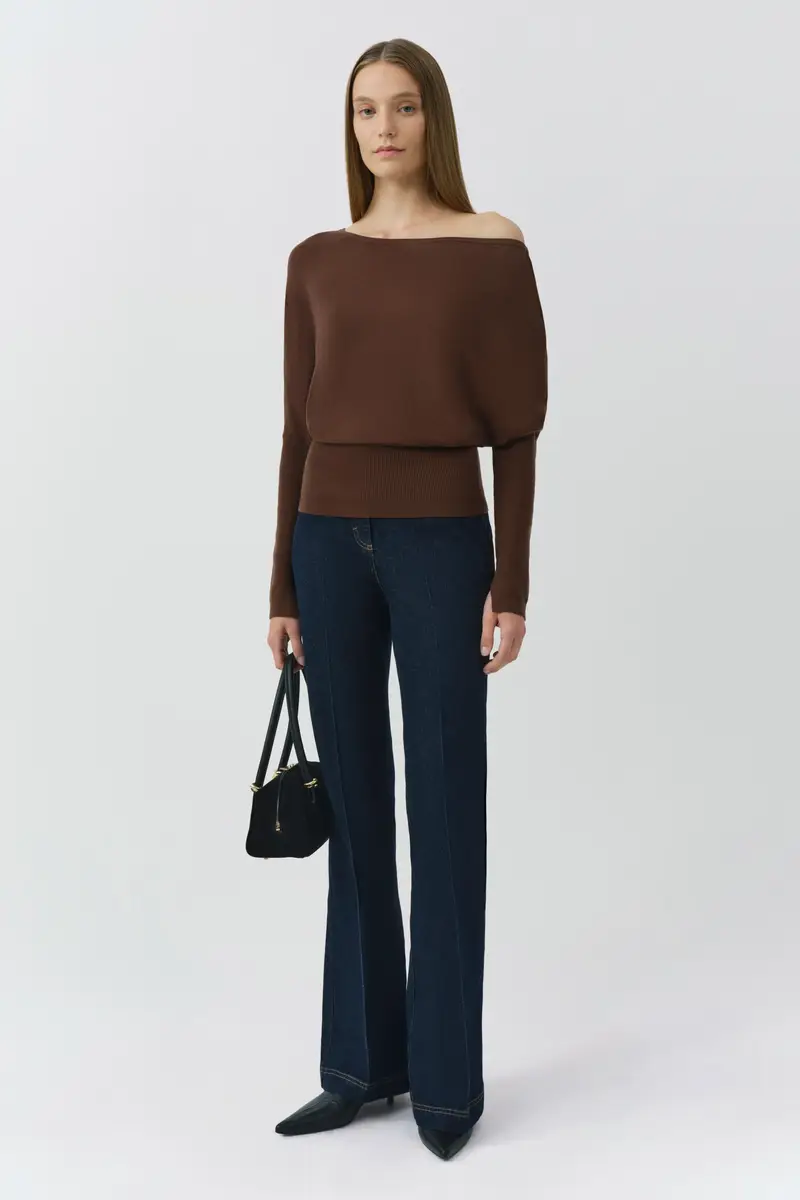 Simkhai Lavina Off Shoulder Knit Sweater | Thumbnail 3 Simkhai Lavina Off Shoulder Knit Sweater | Thumbnail 3