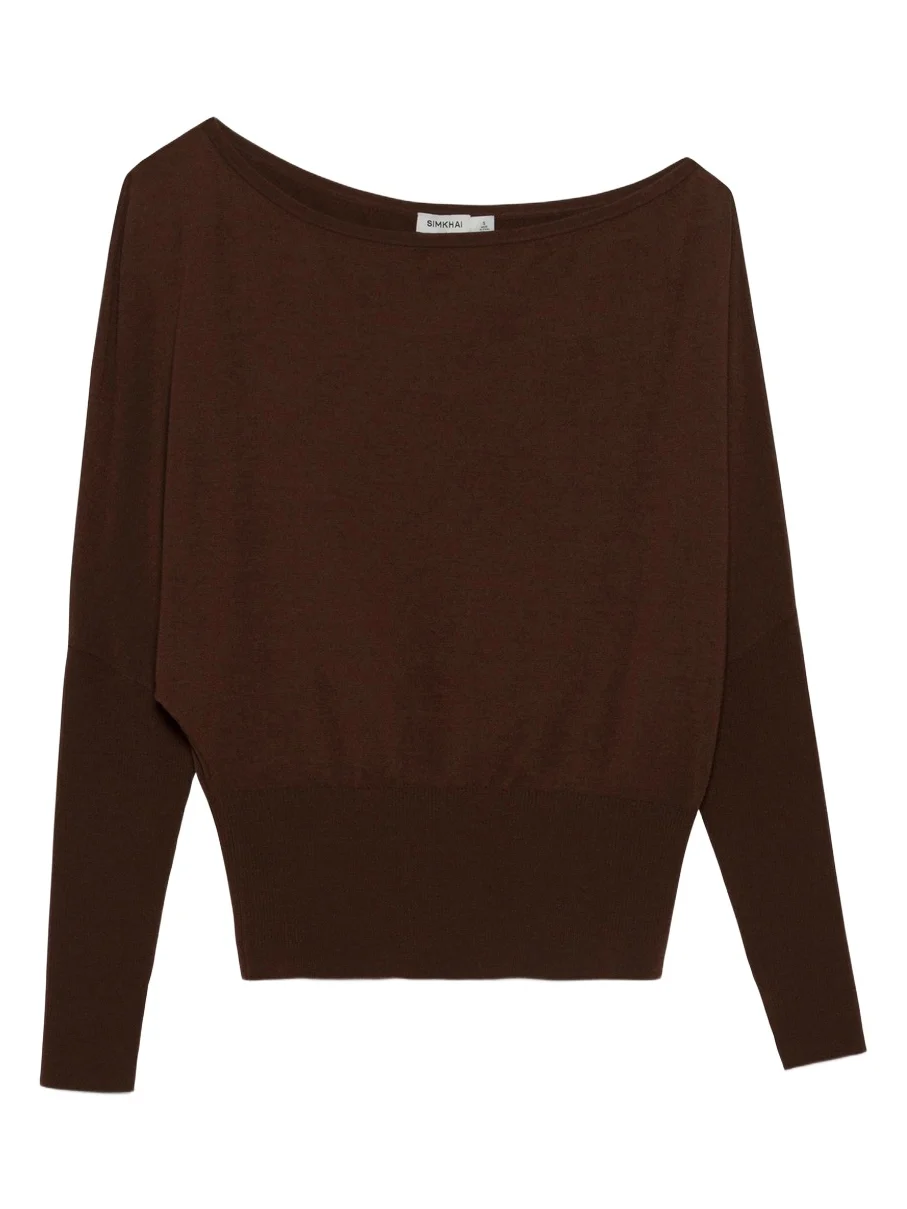 Simkhai Lavina Off Shoulder Knit Sweater