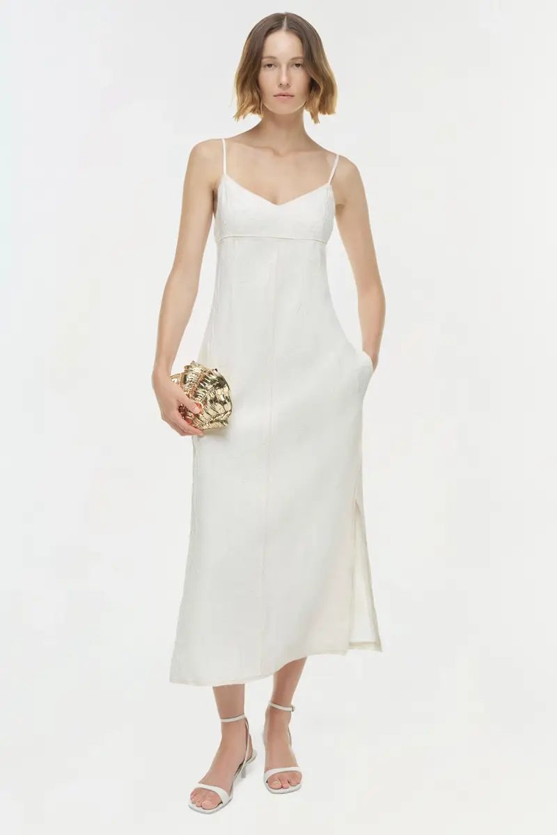 Simkhai Leah Midi Dress | Thumbnail 3 Simkhai Leah Midi Dress | Thumbnail 3