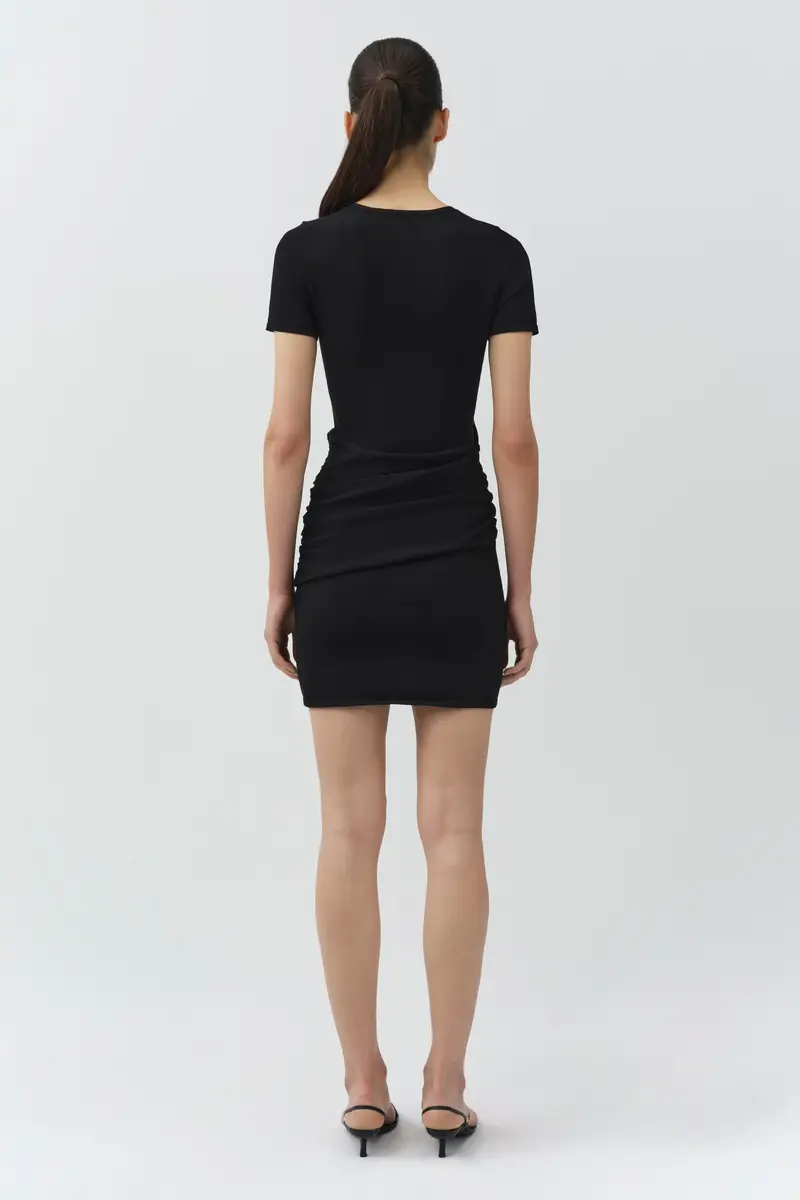 Simkhai Leni Draped Knit Mini Dress | Thumbnail 4 Simkhai Leni Draped Knit Mini Dress | Thumbnail 4