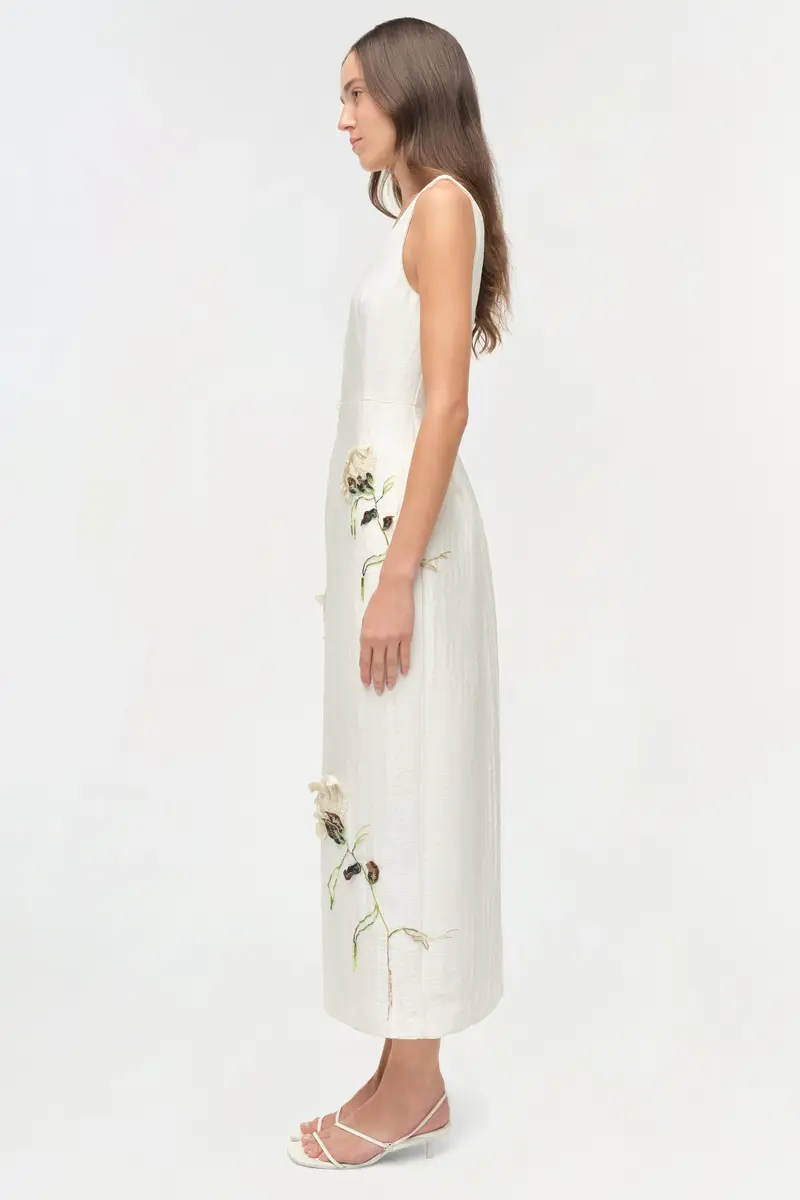 Simkhai Lilibeth Floral Jacquard Midi Dress | Thumbnail 4 Simkhai Lilibeth Floral Jacquard Midi Dress | Thumbnail 4