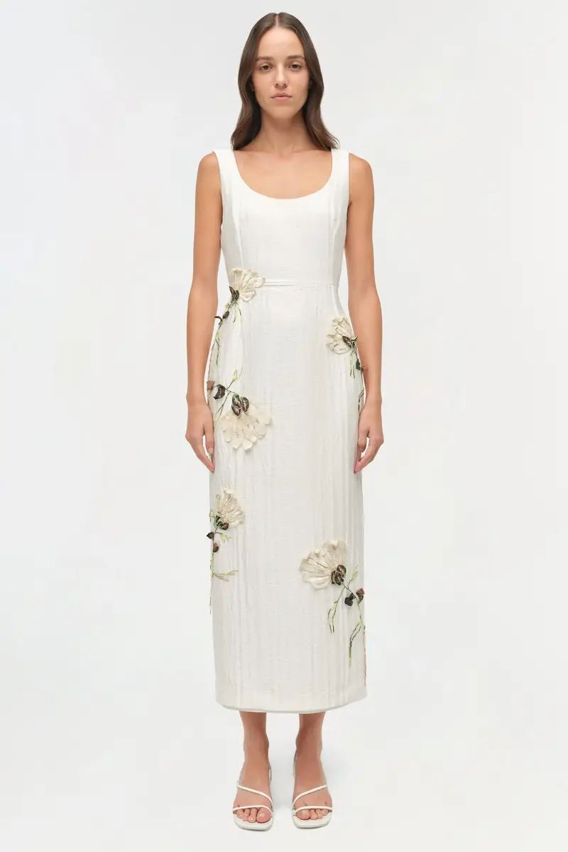 Simkhai Lilibeth Floral Jacquard Midi Dress | Thumbnail 6 Simkhai Lilibeth Floral Jacquard Midi Dress | Thumbnail 6