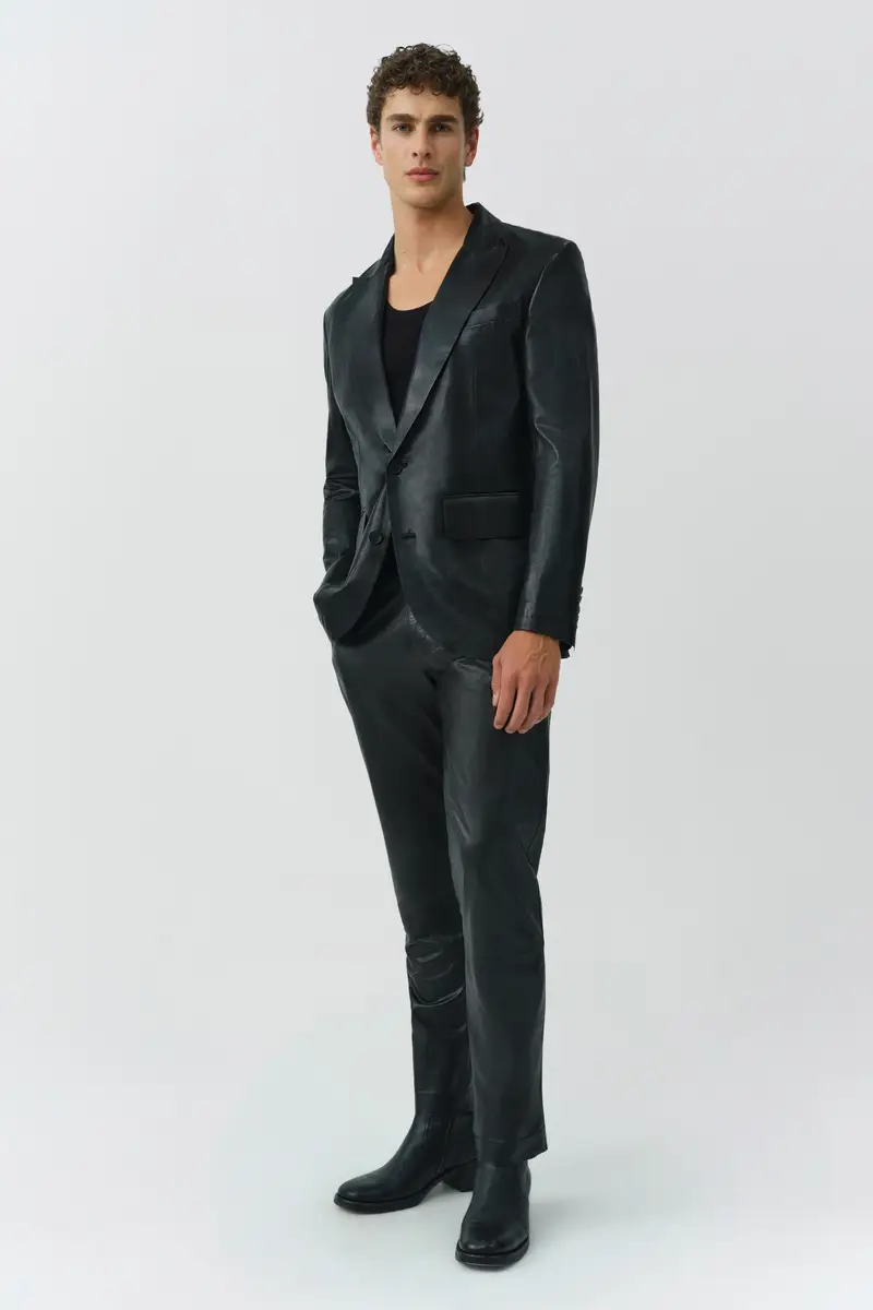 Simkhai Linden Leather Blazer | Thumbnail 5