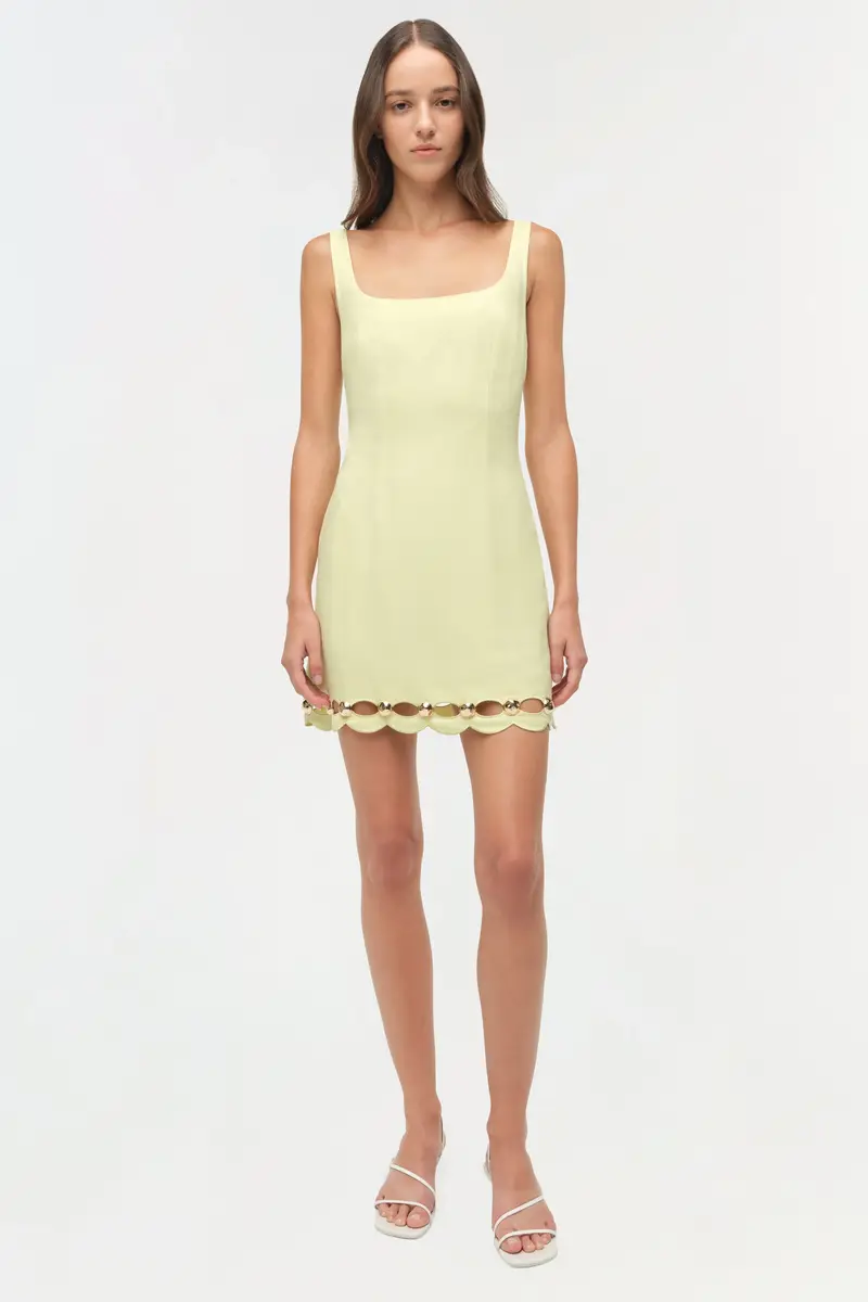 Simkhai Lindley Studded Linen Midi Dress | Thumbnail 2 Simkhai Lindley Studded Linen Midi Dress | Thumbnail 2