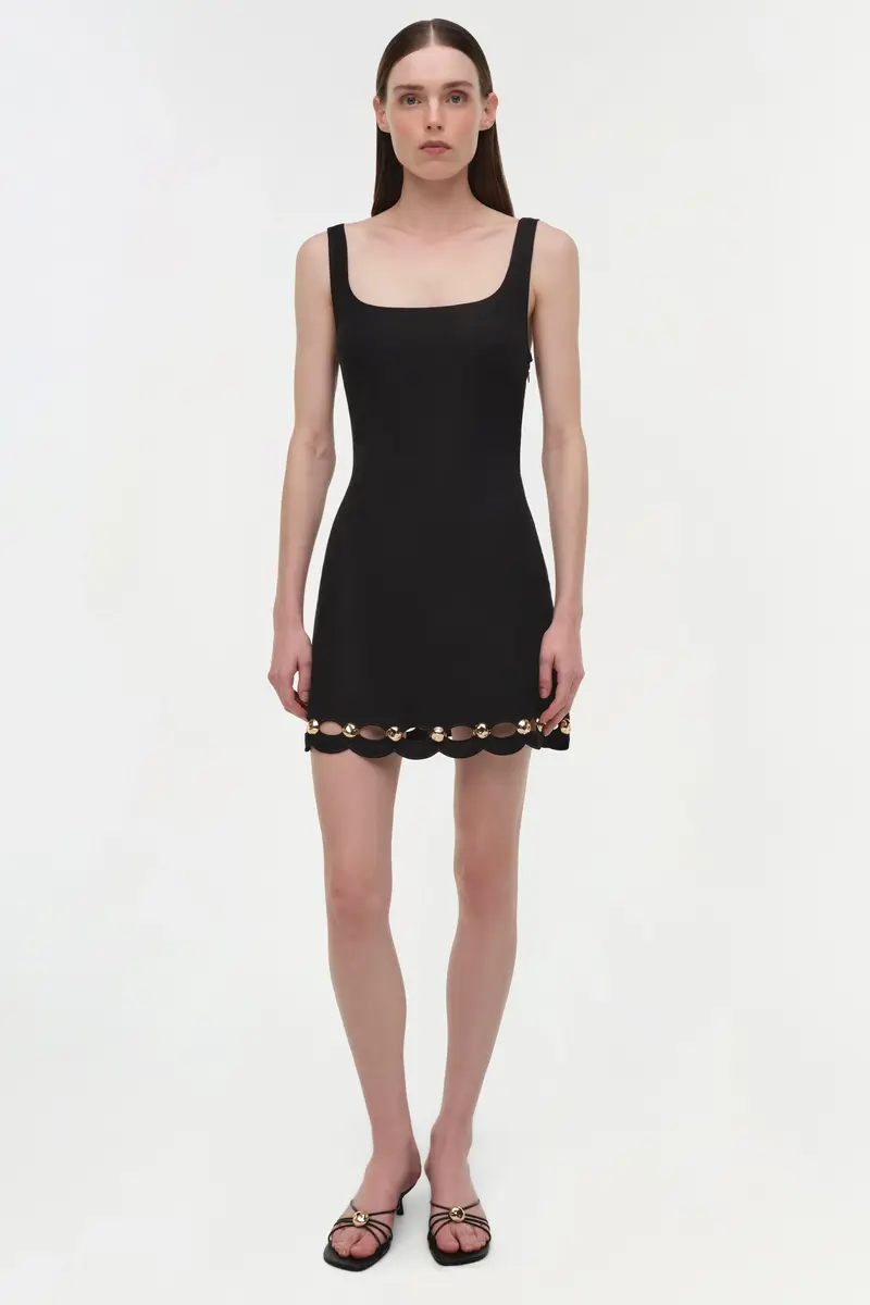 Simkhai Lindley Studded Linen Midi Dress | Thumbnail 2