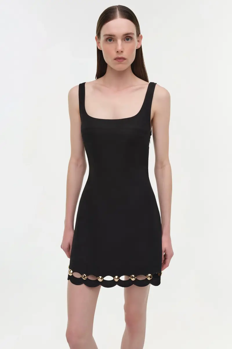 Simkhai Lindley Studded Linen Midi Dress | Thumbnail 3