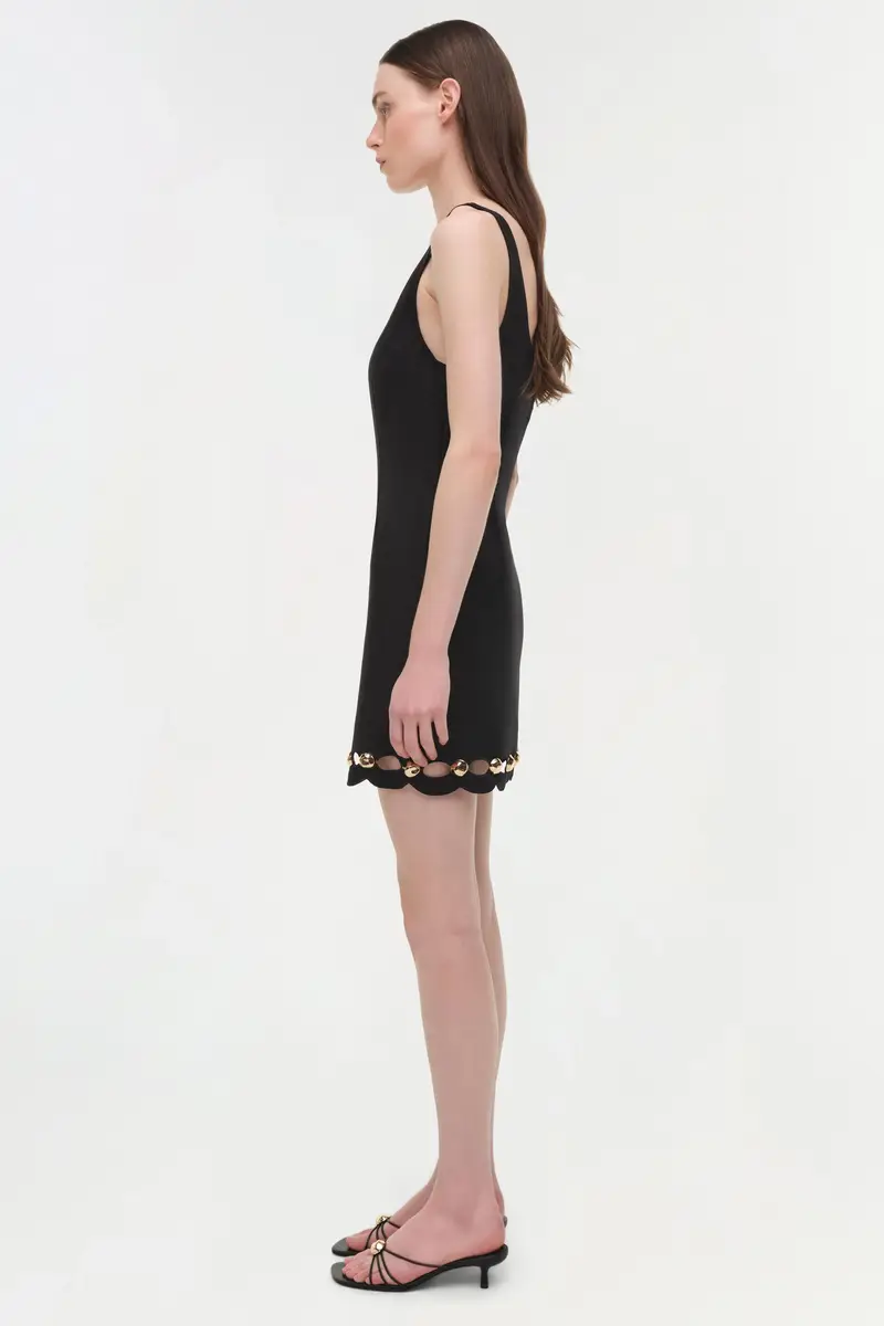 Simkhai Lindley Studded Linen Midi Dress | Thumbnail 4