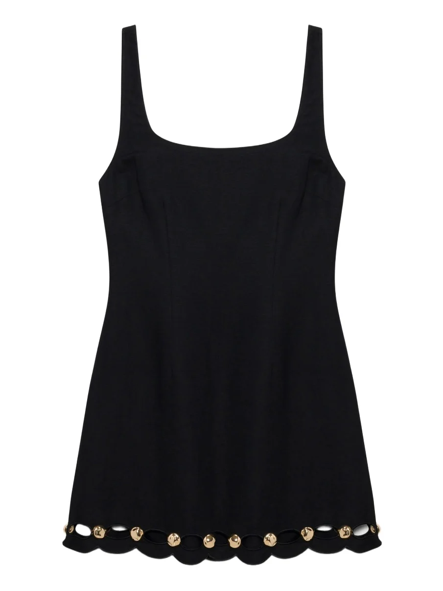 Lindley Studded Linen Midi Dress Lindley Studded Linen Midi Dress