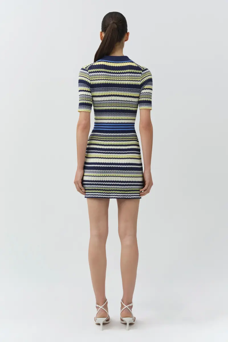Simkhai Lira Knit Polo Mini Dress | Thumbnail 4 Simkhai Lira Knit Polo Mini Dress | Thumbnail 4