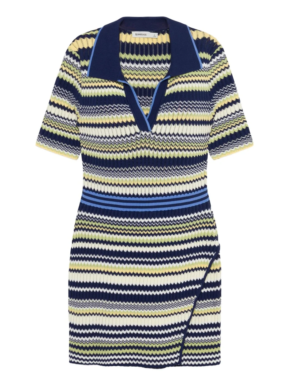Lira Knit Polo Mini Dress Lira Knit Polo Mini Dress