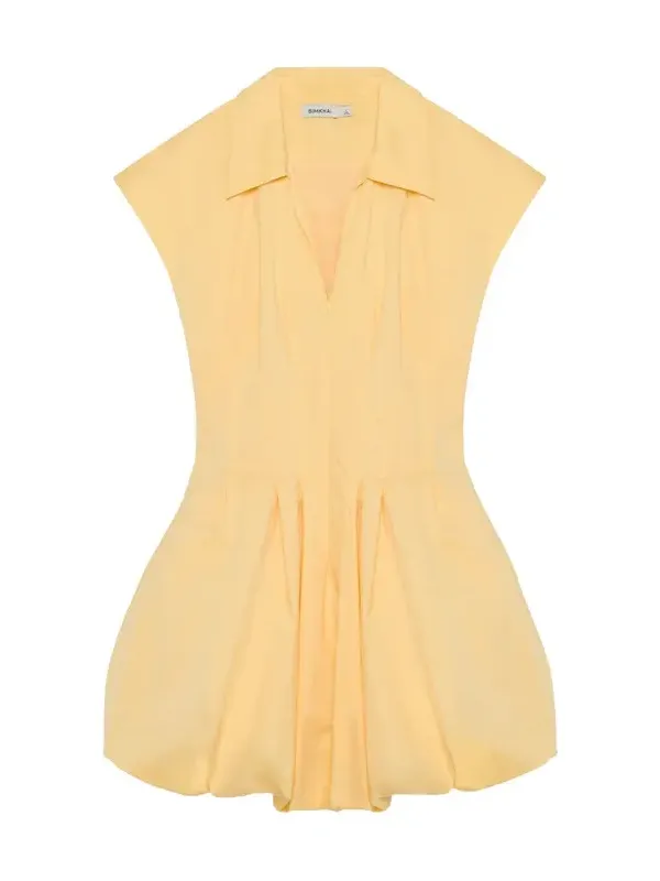 Lirinne Cotton Bubble Mini Dress