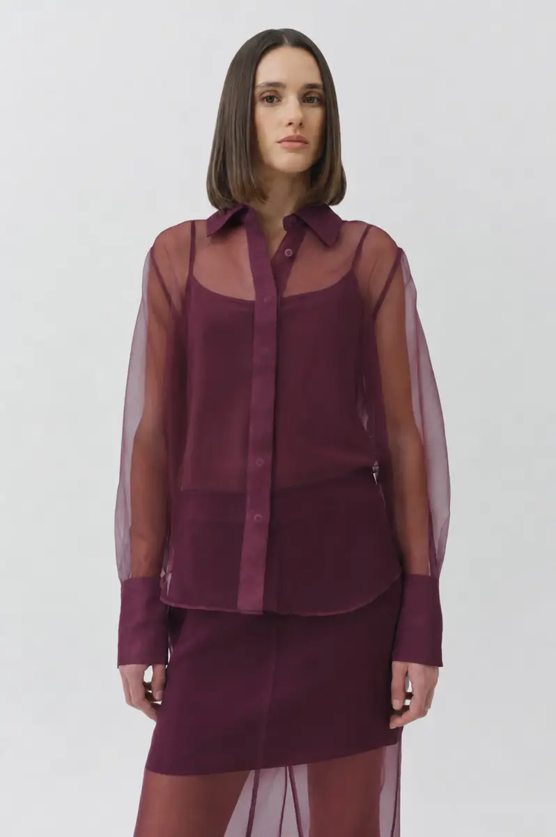 Simkhai Loen Organza Shirt | Thumbnail 3 Simkhai Loen Organza Shirt | Thumbnail 3