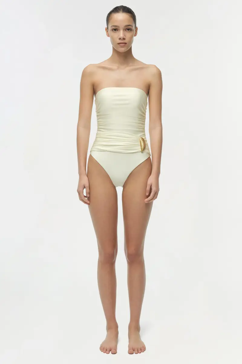 Simkhai Lorena Shell Strapless One Piece | Thumbnail 6 Simkhai Lorena Shell Strapless One Piece | Thumbnail 6