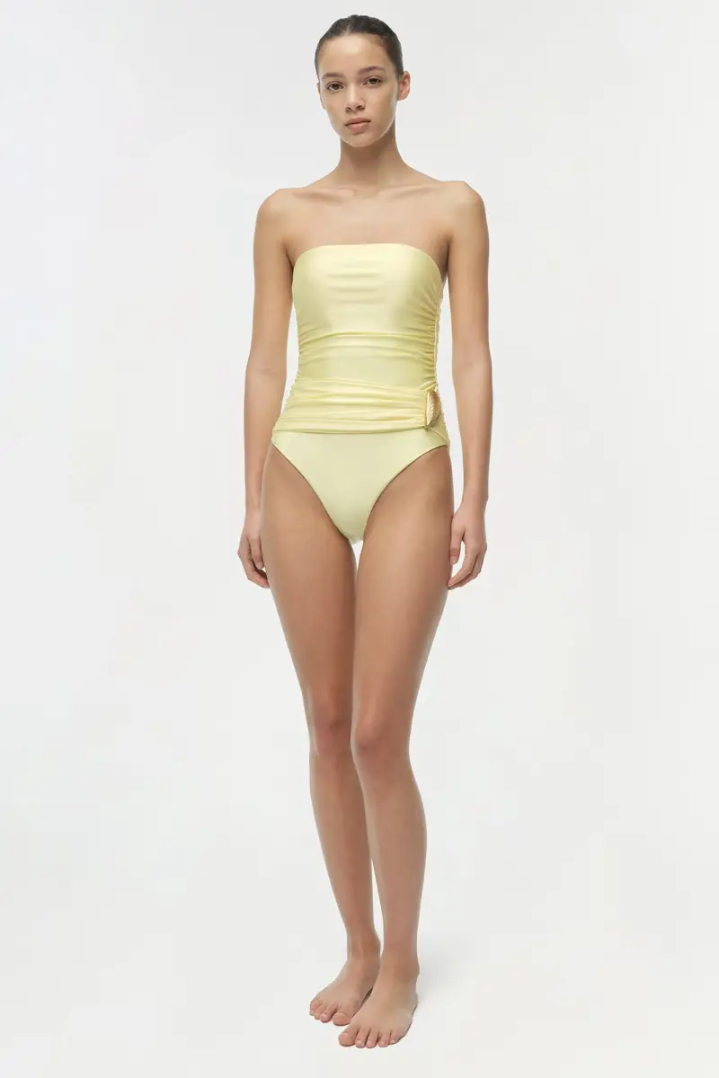 Simkhai Lorena Shell Strapless One Piece | Thumbnail 2 Simkhai Lorena Shell Strapless One Piece | Thumbnail 2
