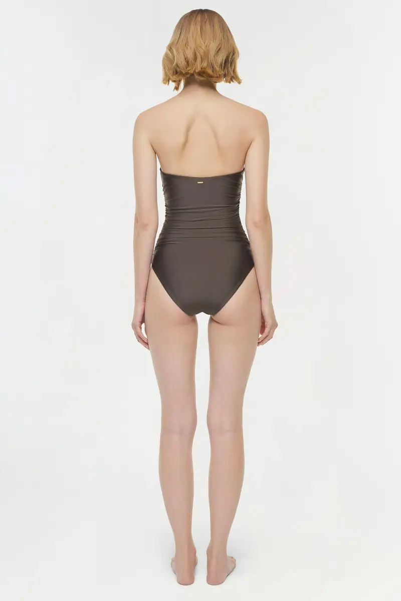 Simkhai Lorena Shell Strapless One Piece | Thumbnail 5 Simkhai Lorena Shell Strapless One Piece | Thumbnail 5