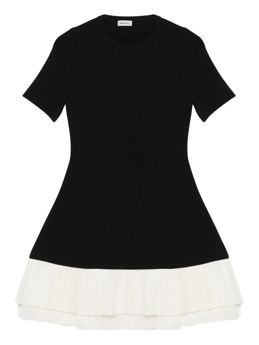 Simkhai Lorin Taffeta Knit Midi Dress