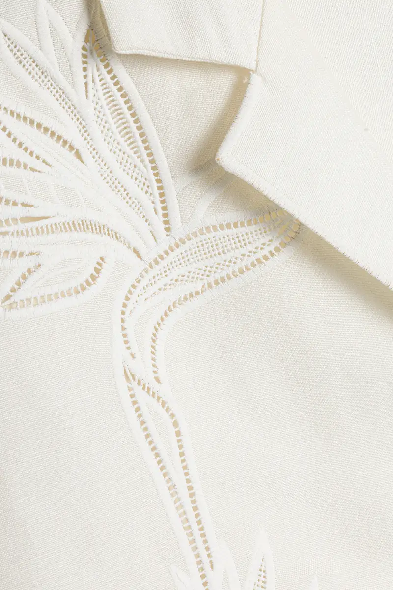 Simkhai Louisa Embroidered Camp Shirt | Thumbnail 7 Simkhai Louisa Embroidered Camp Shirt | Thumbnail 7