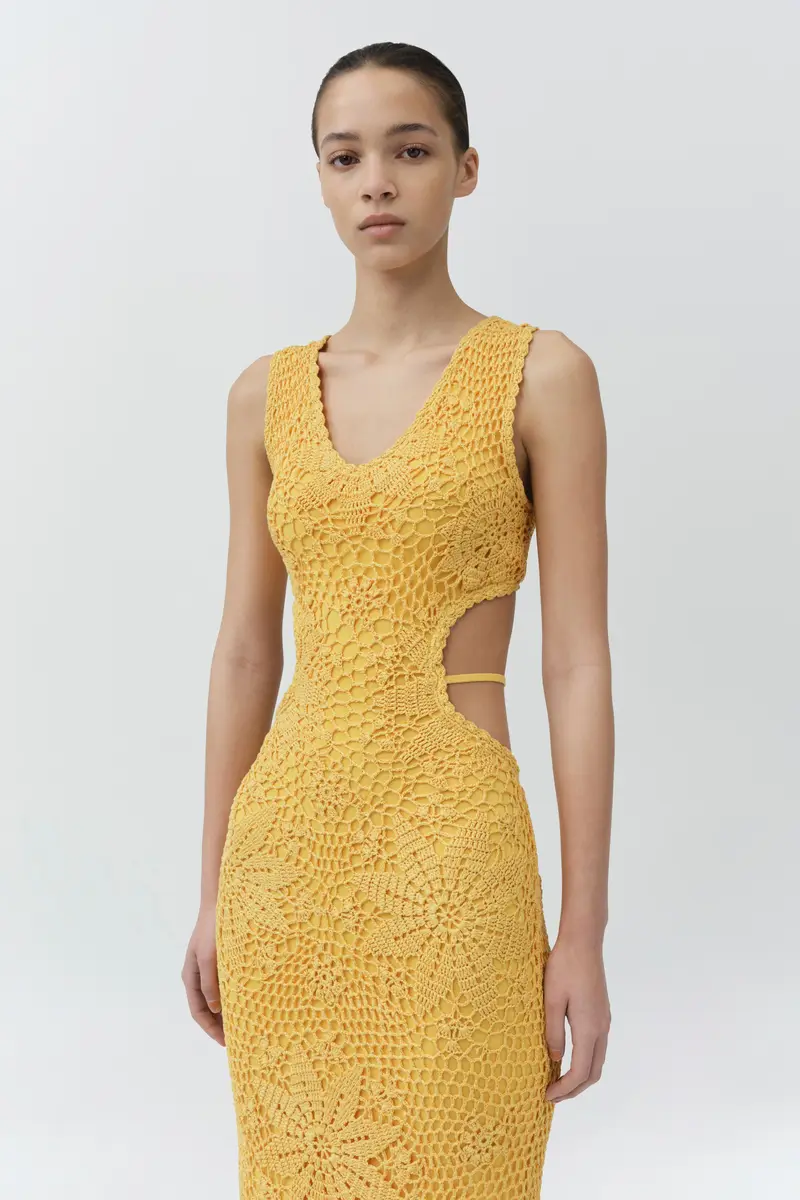 Simkhai Lyla Crochet Midi Dress | Thumbnail 3 Simkhai Lyla Crochet Midi Dress | Thumbnail 3