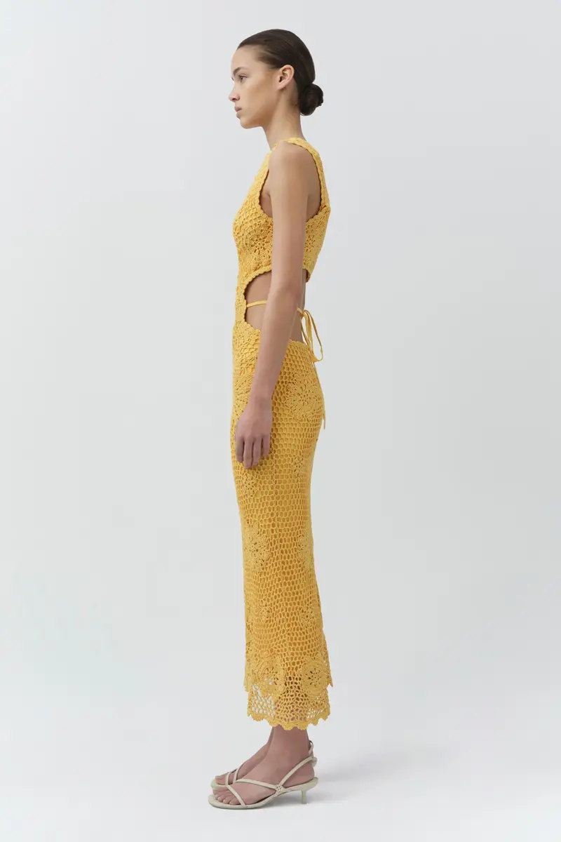 Simkhai Lyla Crochet Midi Dress | Thumbnail 4 Simkhai Lyla Crochet Midi Dress | Thumbnail 4